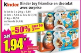 Kinder Joy friandise en chocolat avec surprise - KINDER - Norma à Mulhouse Kinder Joy friandise en chocolat avec surprise - KINDER en promo chez Norma Mulhouse à 1,94 €