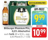 Premium Pils, 0,0% Alkoholfrei im Angebot bei E center in Schwäbisch Gmünd Premium Pils, 0,0% Alkoholfrei Angebote von Bitburger bei E center Schwäbisch Gmünd für 9,99 €