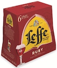 Le 2ème à -50% sur la gamme de bières 6 x 25 cl Leffe - Leffe en promo chez Supermarchés Match Dunkerque