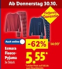 Lidl Ueckermünde - Fleece-Pyjama Angebot im Prospekt Fleece-Pyjama bei Lidl im Ueckermünde Prospekt für 5,55 €