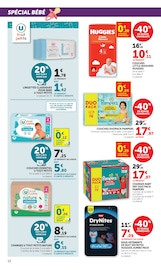 Promos Couches dans le catalogue "LES PRIX BAS de la beauté" de Hyper U Couches en promo dans le catalogue Hyper U à la page 12