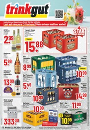 Aktueller Trinkgut Getränkemärkte Prospekt für Pfahlhaus: Aktuelle Angebote mit 6} Seiten, 22.04.2024 - 27.04.2024