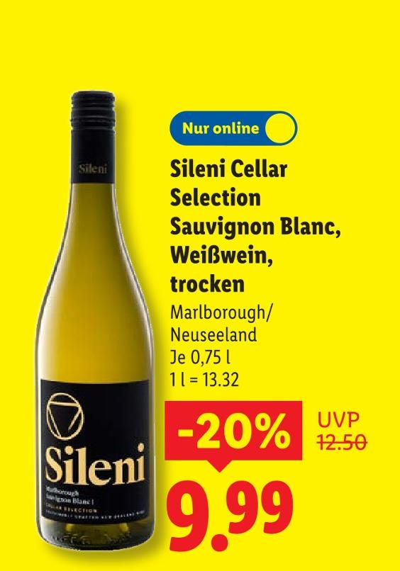 Sileni Cellar Selection Sauvignon Blanc, Weißwein, trocken