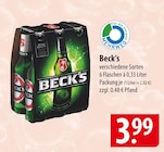 Aktuelles Beck's Angebot bei famila Nordost in Neumünster ab 3,99 €