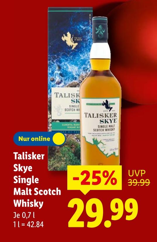 Talisker Skye Single Malt Scotch Whisky