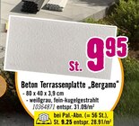 Beton Terrassenplatte „Bergamo“ Angebote bei Hornbach Schwäbisch Gmünd für 9,25 €