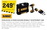 Promo Perceuse à percussion DCD709M2T-QW à 249,00 € dans le catalogue Tout Faire à Maîche