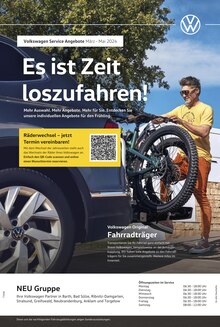 Aktueller Volkswagen Prospekt "Frühlingsfrische Angebote" Seite 1 von 1 Seite für Bad Sülze