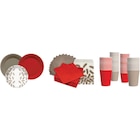 SUR TOUTE LA VAISSELLE À JETER DÉCORÉE ET UNIE : ASSIETTES, SERVIETTES ET GOBELETS - CARREFOUR HOME en promo chez Carrefour Paris