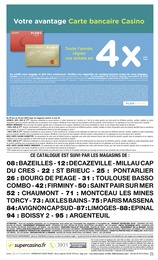 Prix et réduction Fournitures Scolaires dans le prospectus Casino Supermarchés en cours Offre Fournitures Scolaires dans le catalogue Casino Supermarchés du moment à la page 25