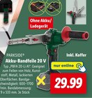 Akku-Bandfeile 20 V Angebote von PARKSIDE bei Lidl Leipzig für 29,99 €