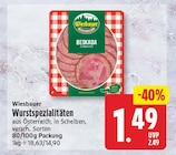 Wurstspezialitäten von Wiesbauer für 1,49 € bei EDEKA im Angebot Wurstspezialitäten von Wiesbauer im aktuellen EDEKA Prospekt
