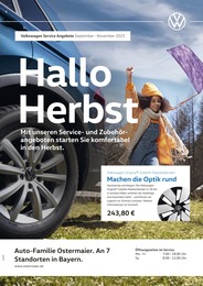Volkswagen Prospekt "Herbst in Sicht" für Falkenberg, 1 Seite, 01.09.2023 - 30.11.2023