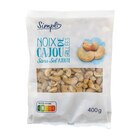 Promo Noix de cajou grillées sans sel ajouté SIMPL à 5,99 € dans le catalogue Carrefour Market à Florac