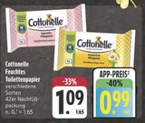Feuchtes Toilettenpapier von Cottonelle im aktuellen E center Prospekt für 0,99 €