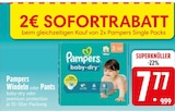 Windeln oder Pants von Pampers im aktuellen EDEKA Prospekt für 7,77 €