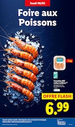 Offre Crevettes cuites dans le catalogue Lidl du moment à la page 7