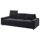 3er-Sofa mit Nackenkissen mit breiten Armlehnen/Djuparp dunkelgrau mit Nackenkissen mit breiten Armlehnen/Djuparp dunkelgrau Angebote von VIMLE bei IKEA Wismar für 859,00 €