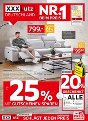Aktueller XXXLutz Möbelhäuser Prospekt mit Wohnlandschaft, "NR.1 BEIM PREIS", Seite 1