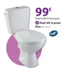 Pack WC à poser en promo chez Mr.Bricolage Draveil à 99,00 €