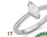 Bague en argent rhodié et oxydes de zirconium à 49,00 € dans le catalogue E.Leclerc