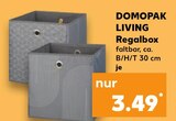 LIVING Regalbox Angebote von DOMOPAK bei Kaufland Siegen für 3,49 €