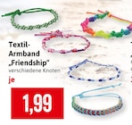 Textil-Armband „Friendship“ im Angebot bei Kaufhaus Stolz in Cuxhaven Textil-Armband „Friendship“ Angebote bei Kaufhaus Stolz Cuxhaven für 1,99 €