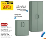 Armoires Quadra - KETER en promo chez Castorama Chalon-sur-Saône à 29,90 €