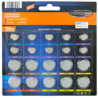 20 piles boutons - POWER TEC en promo chez Norma Strasbourg à 3,99 €