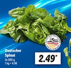 Deutscher Spinat im Angebot bei Lidl in Altenburg Deutscher Spinat Angebote bei Lidl Altenburg für 2,49 €