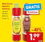 Curry Gewürzketchup von Hela für 1,99 € bei Netto Marken-Discount im Angebot Curry Gewürzketchup von Hela im aktuellen Netto Marken-Discount Prospekt