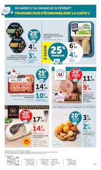 Promotion Rasoir dans le prospectus Super U, valable du 17/02/2026 au 01/03/2026 Promo Rasoir dans le catalogue Super U du moment à la page 19