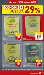 Prix et réduction Conserve dans le prospectus Aldi en cours Offre Conserve dans le catalogue Aldi du moment à la page 9