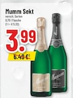 Sekt Angebote von Mumm bei Trinkgut Solingen für 3,99 €