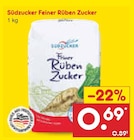 Feiner Rüben Zucker bei Netto Marken-Discount im Schleiz Prospekt für 0,69 €