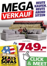 Seats and Sofas Prospekt für Remscheid mit 1 Seiten Seats and Sofas Prospekt für Remscheid: "Megaverkauf", 1 Seiten, 25.04.2021 - 08.05.2021