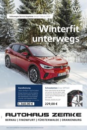 Aktueller Volkswagen Werkstatt & Auto Prospekt in Werneuchen und Umgebung, "Auf ins Wintervergnügen" mit 1 Seite, 01.01.2025 - 28.02.2025