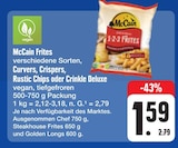 Aktuelles Frites, Curvers, Crispers, Rustic Chips oder Crinkle Deluxe Angebot bei E center in Dresden ab 1,59 €