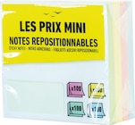 400 notes repositionnables dans le catalogue Bureau Vallée