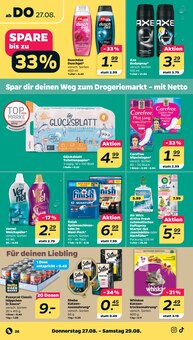 Netto mit dem Scottie Prospekt der aktuellen Woche, gĂĽltig von 24.08.2026 bis 29.08.2026 Aktueller Netto mit dem Scottie Prospekt "GĂĽnstig. Besser. FĂĽr Dich." mit 33 Seiten