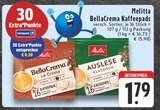 BellaCrema Kaffeepads Angebote von Melitta bei E center Beckum für 1,79 €