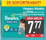 Aktuelles Windeln oder Pants baby-dry oder premium protection Angebot bei E center in Regensburg ab 7,77 €