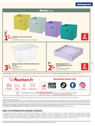 Prix et réduction Boîte De Rangement dans le prospectus Auchan Hypermarché en cours Offre Boîte De Rangement dans le catalogue Auchan Hypermarché du moment à la page 39