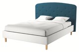 TETE DE LIT 165 CM BLEU CANARD en promo chez Conforama TETE DE LIT 165 CM BLEU CANARD dans le catalogue Conforama