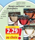 Bougie parfumée avec photophore noisette - bella casa dans le catalogue Norma