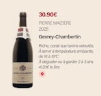 Gevrey-Chambertin 2025 - PIERRE MAIZIÈRE dans le catalogue Monoprix Margaret