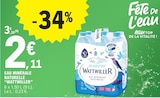 Eau minérale naturelle - WATTWILLER en promo chez E.Leclerc Eau minérale naturelle - WATTWILLER dans le catalogue E.Leclerc