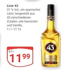 Aktuelle Likör Angebote bei GLOBUS in Siegen (Universitätsstadt) Aktuelles Licor 43 Angebot bei GLOBUS in Siegen (Universitätsstadt) ab 11,99 €