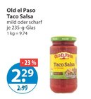Taco Salsa im V-Markt Prospekt Taco Salsa von Old el Paso im aktuellen V-Markt Prospekt für 2,29 €