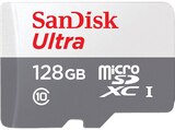 Ultra UHS-I mit Adapter für Tablets, Micro-SDXC Speicherkarte, 128 GB, 120 MB/s im MediaMarkt Saturn Prospekt Ultra UHS-I mit Adapter für Tablets, Micro-SDXC Speicherkarte, 128 GB, 120 MB/s von SANDISK im aktuellen MediaMarkt Saturn Prospekt für 23,99 €